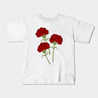 Carnations Kids T-Shirt